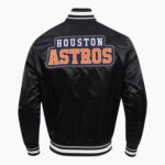 MLB Houston Astros DIY Pick Stitch Men's Rib Satin Jacket