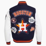 MLB Houston Astros DIY Pick Stitch Men's Rib Wool Varsity Jacket