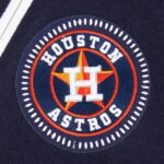 MLB Houston Astros DIY Pick Stitch Men's Rib Wool Varsity Jacket