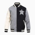 MLB Houston Astros Reverse French Terry Men's Color Block Wool Varsity Jacket