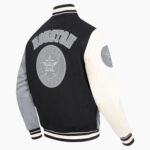 MLB Houston Astros Reverse French Terry Men's Color Block Wool Varsity Jacket
