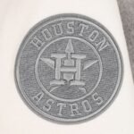 MLB Houston Astros Reverse French Terry Men's Color Block Wool Varsity Jacket