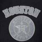 MLB Houston Astros Reverse French Terry Men's Color Block Wool Varsity Jacket