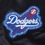 MLB Los Angeles Dodgers DIY Pick Stitch Men's Rib Satin Jacket