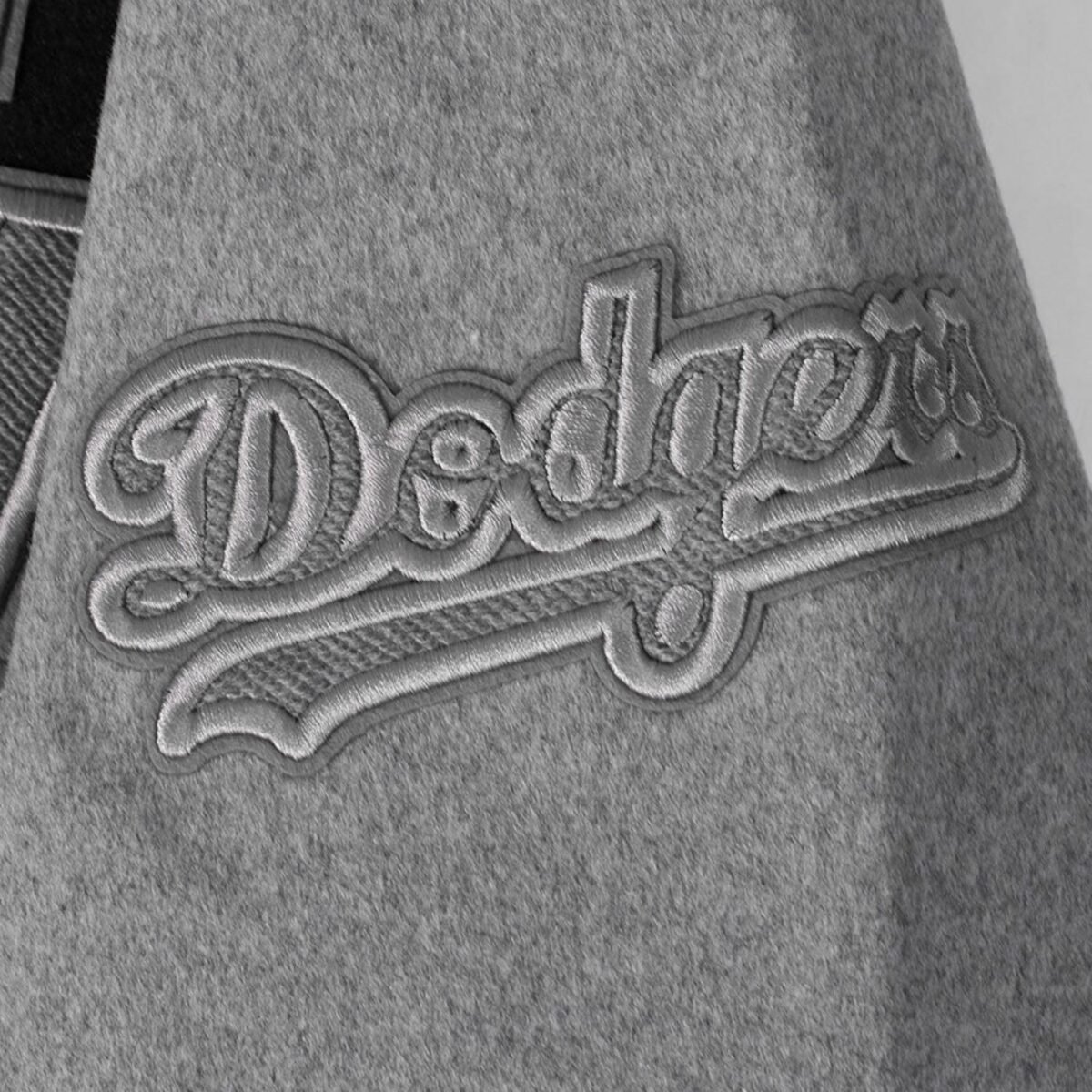 MLB Los Angeles Dodgers Reverse French Terry Men's Color Block Wool Varsity Jacket