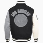 MLB Los Angeles Dodgers Reverse French Terry Men's Color Block Wool Varsity Jacket