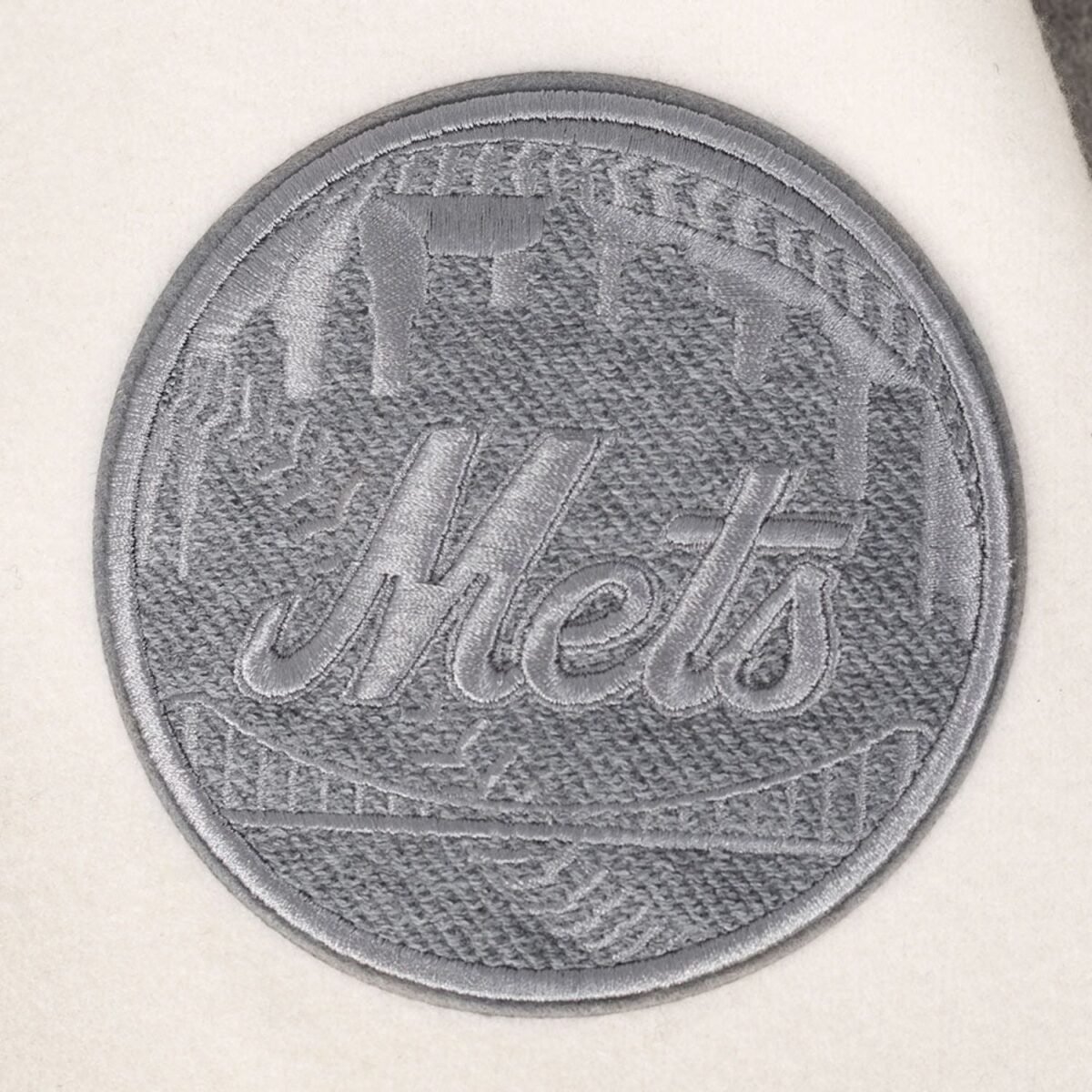 MLB New York Mets Reverse French Terry Men's Color Block Wool Varsity Jacket