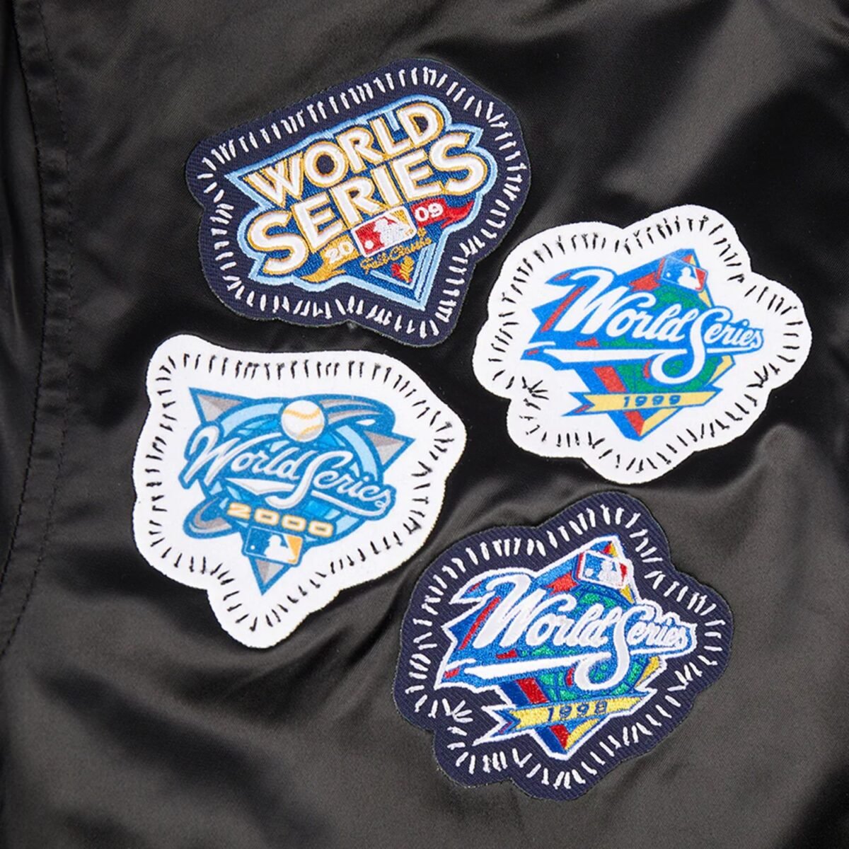 MLB New York Yankees DIY Pick Stitch Men's Rib Satin Jacket