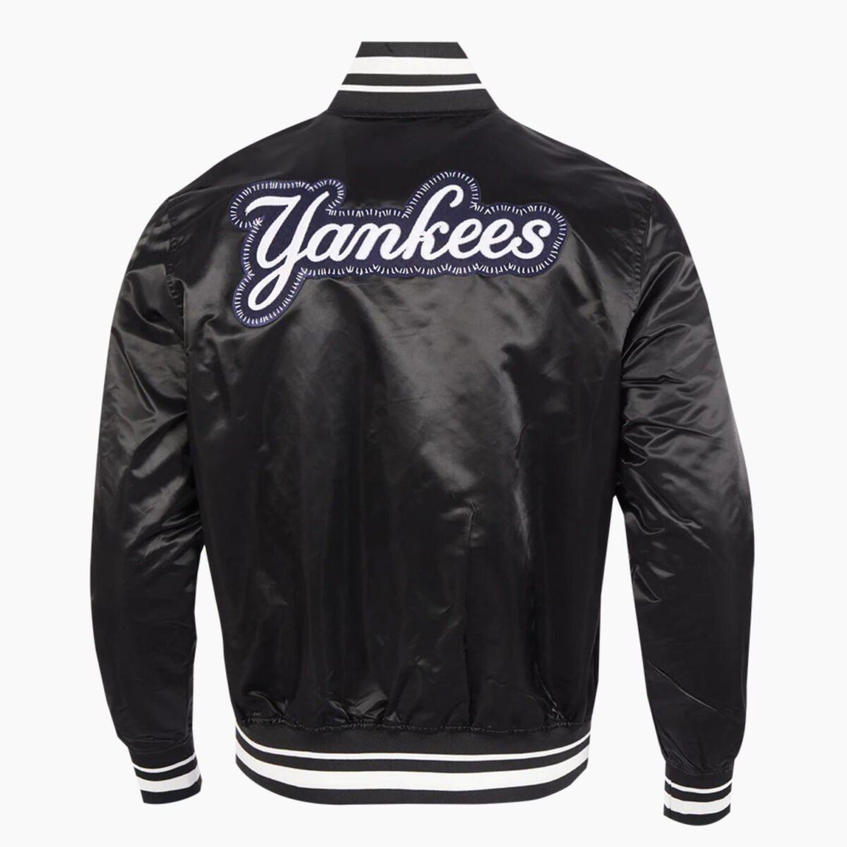 MLB New York Yankees DIY Pick Stitch Men's Rib Satin Jacket