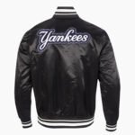 MLB New York Yankees DIY Pick Stitch Men's Rib Satin Jacket