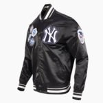 MLB New York Yankees DIY Pick Stitch Men's Rib Satin Jacket