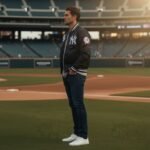 MLB New York Yankees DIY Pick Stitch Men's Rib Satin Jacket