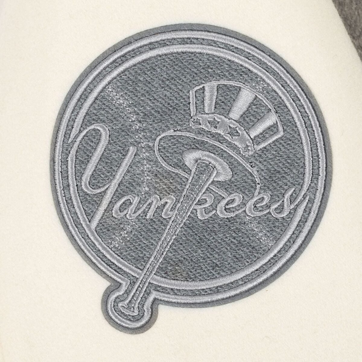 MLB New York Yankees Reverse French Terry Men's Color Block Wool Varsity Jacket