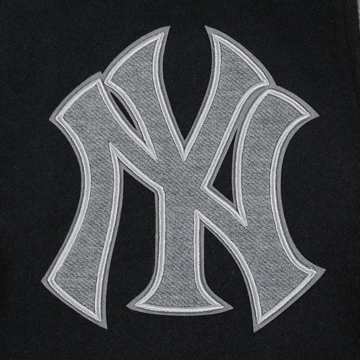 MLB New York Yankees Reverse French Terry Men's Color Block Wool Varsity Jacket