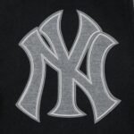 MLB New York Yankees Reverse French Terry Men's Color Block Wool Varsity Jacket