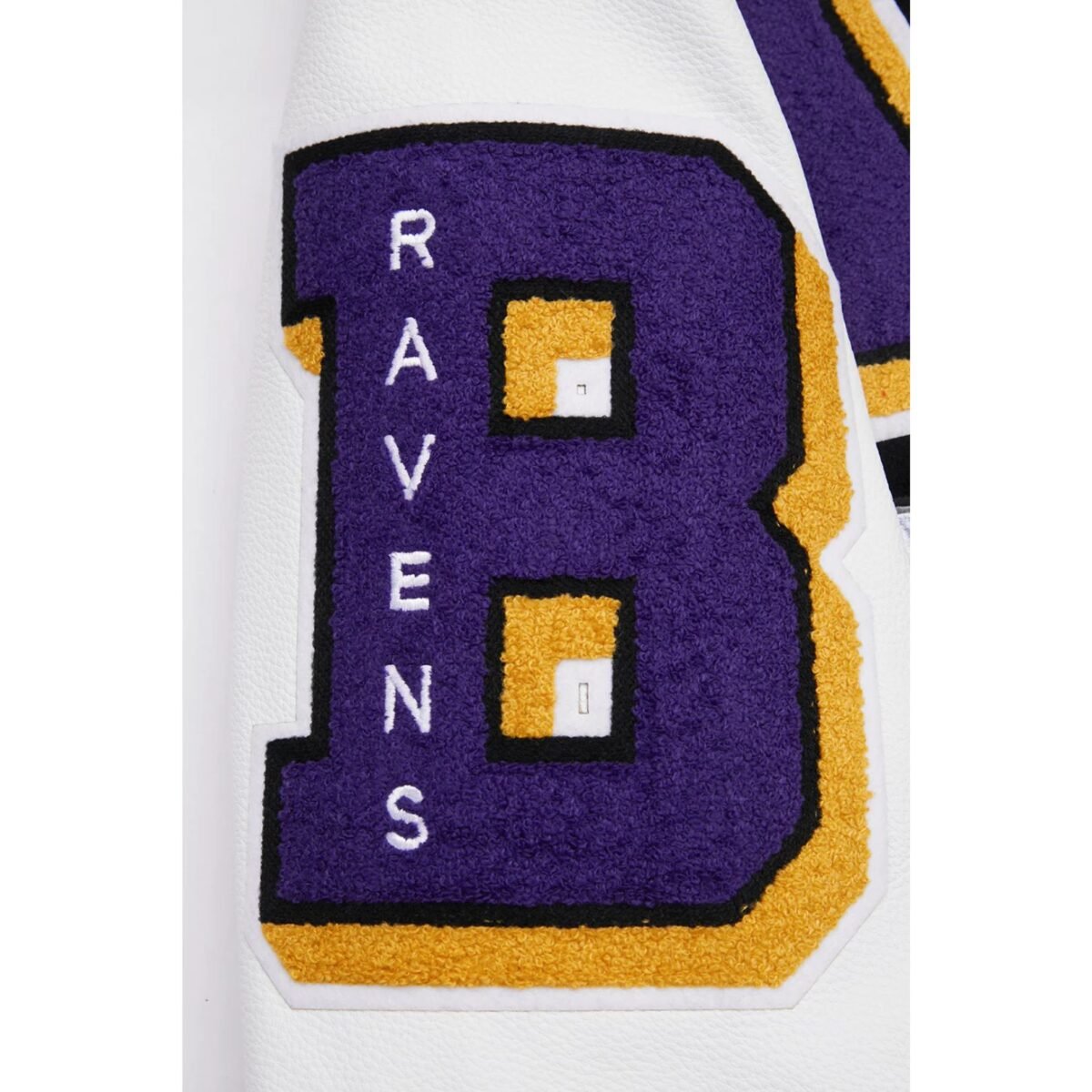 NFL Baltimore Ravens Mashup Men's Rib Wool Varsity Jacket