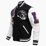 NFL Baltimore Ravens Mashup Men's Rib Wool Varsity Jacket