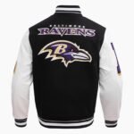 NFL Baltimore Ravens Mashup Men's Rib Wool Varsity Jacket