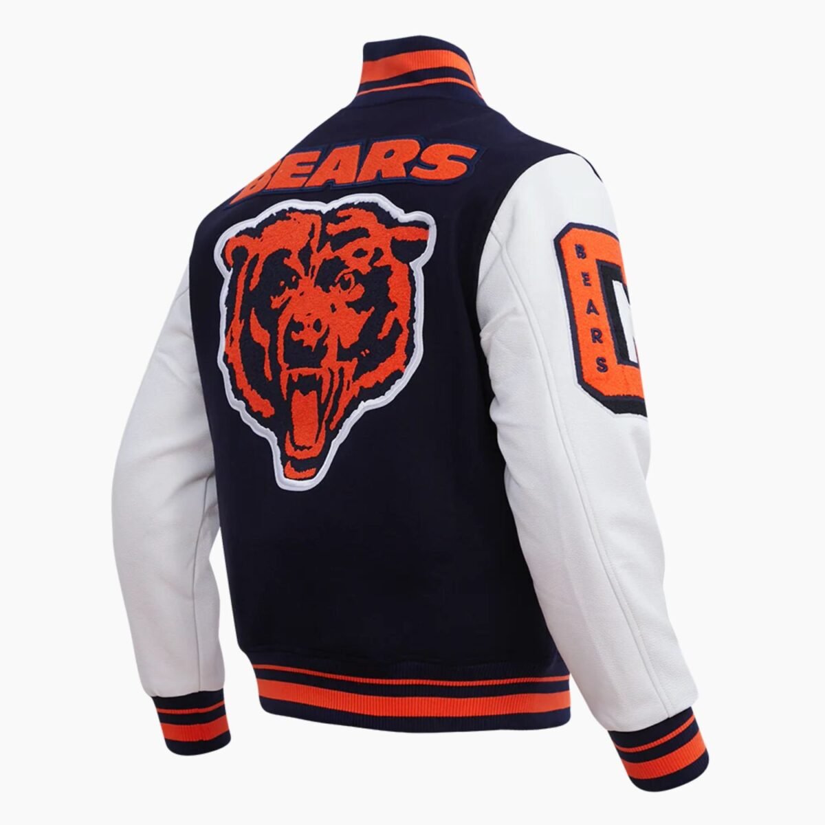 NFL Chicago Bears Mashup Men's Rib Wool Varsity Jacket