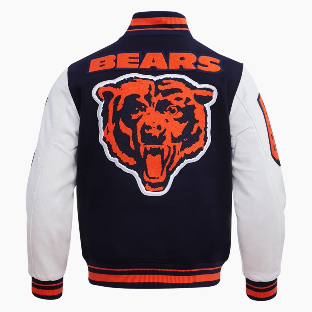 NFL Chicago Bears Mashup Men's Rib Wool Varsity Jacket