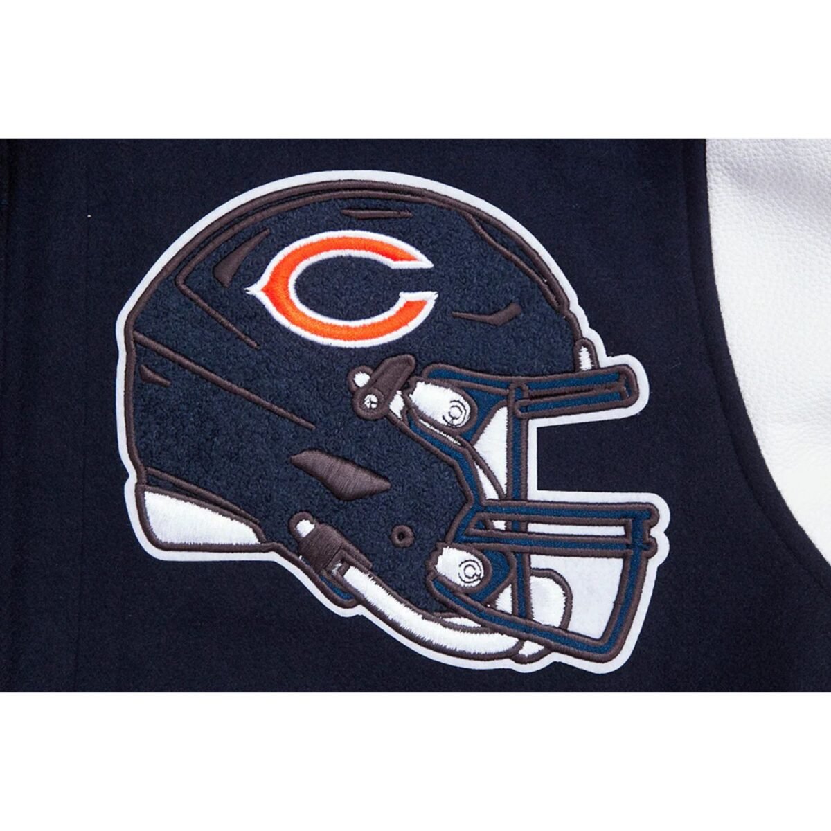 NFL Chicago Bears Mashup Men's Rib Wool Varsity Jacket
