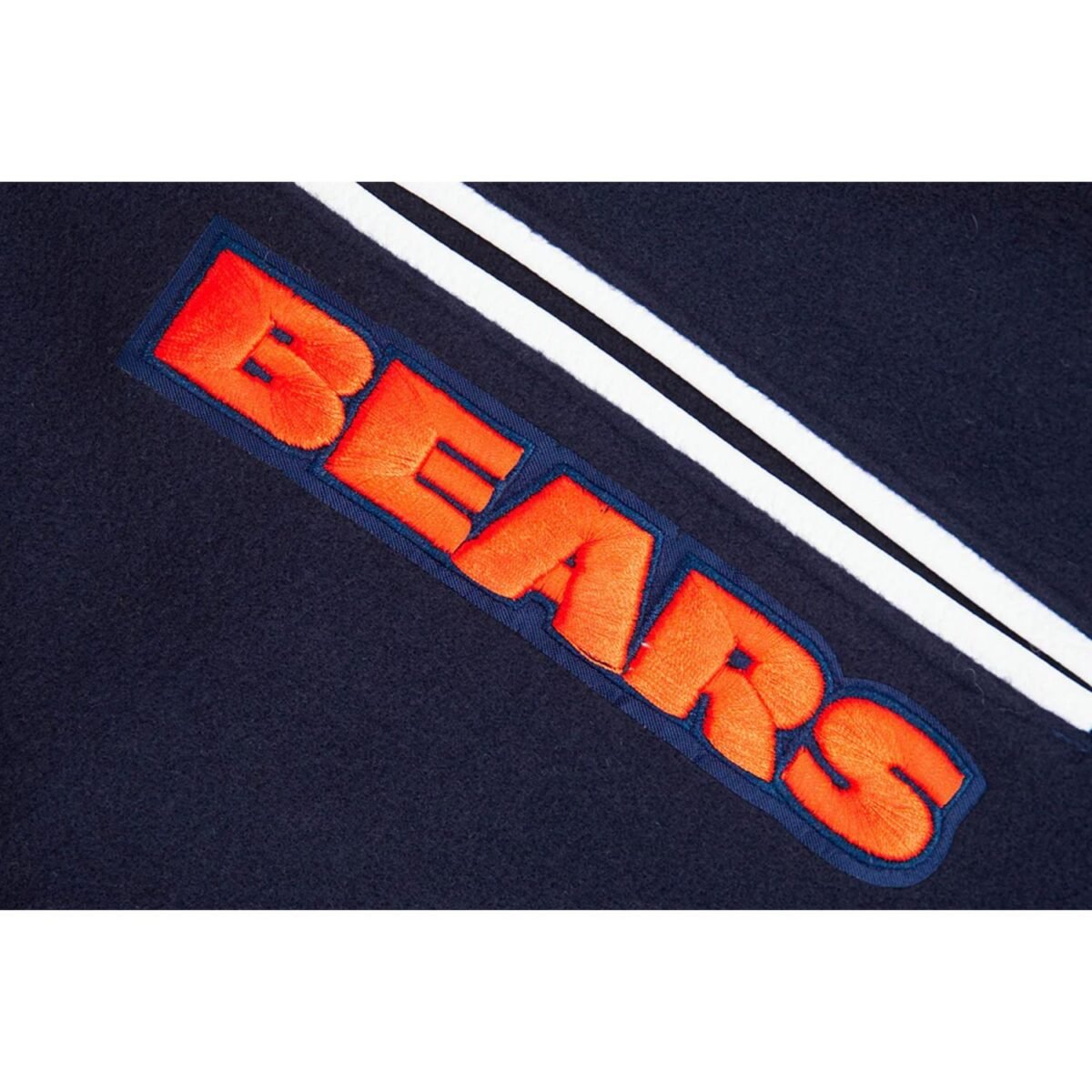 NFL Chicago Bears Mashup Men's Rib Wool Varsity Jacket