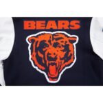 NFL Chicago Bears Mashup Men's Rib Wool Varsity Jacket