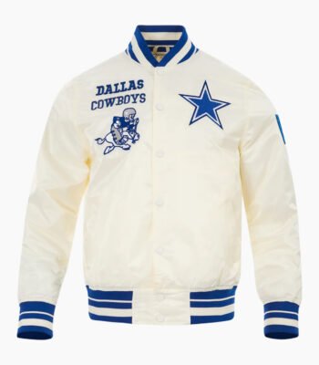 NFL Dallas Cowboys Retro Classic Men's Rib Satin Jacket