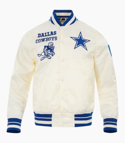 NFL Dallas Cowboys Retro Classic Men's Rib Satin Jacket