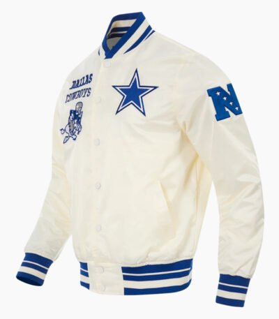 NFL Dallas Cowboys Retro Classic Men's Rib Satin Jacket