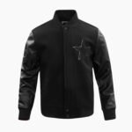 NFL Dallas Cowboys Triple Black Wool Men's Varsity Jacket