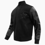 NFL Dallas Cowboys Triple Black Wool Men's Varsity Jacket