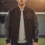 NFL Dallas Cowboys Triple Black Wool Men's Varsity Jacket