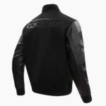 NFL Dallas Cowboys Triple Black Wool Men's Varsity Jacket