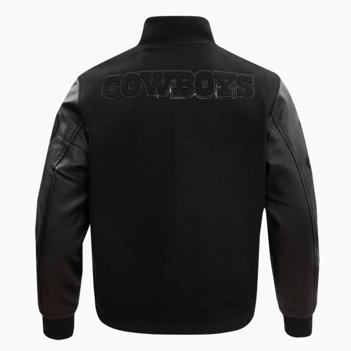 NFL Dallas Cowboys Triple Black Wool Men's Varsity Jacket