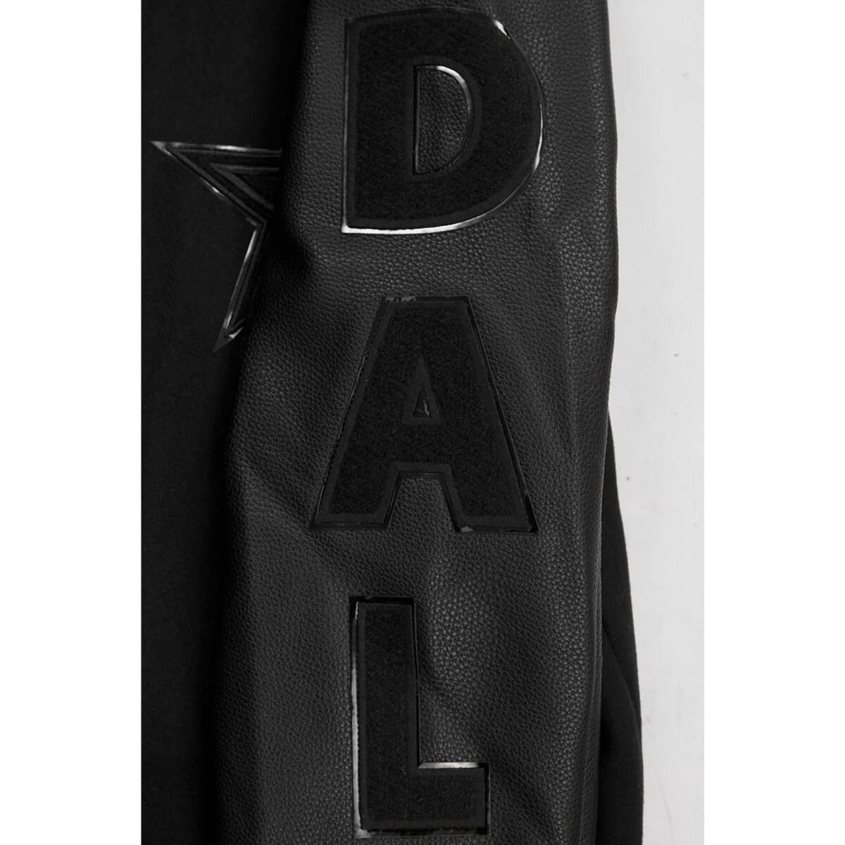 NFL Dallas Cowboys Triple Black Wool Men's Varsity Jacket