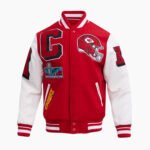 NFL Kansas City Chiefs Mashup Men's Rib Wool Varsity Jacket