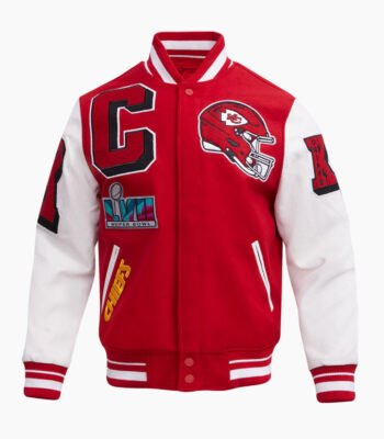 NFL Kansas City Chiefs Mashup Men's Rib Wool Varsity Jacket