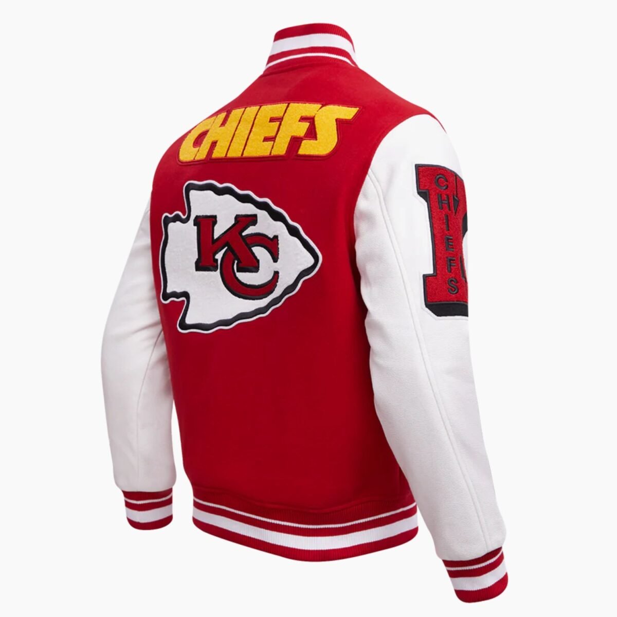 NFL Kansas City Chiefs Mashup Men's Rib Wool Varsity Jacket