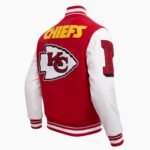 NFL Kansas City Chiefs Mashup Men's Rib Wool Varsity Jacket