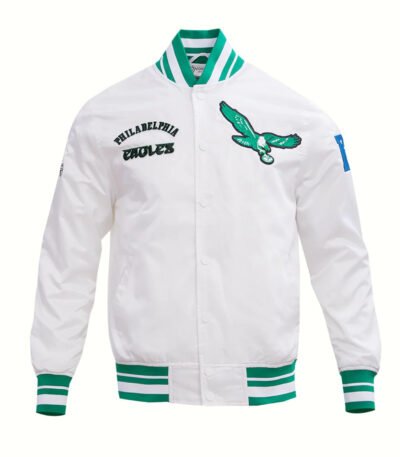 NFL Philadelphia Eagles Retro Classic Men's Rib Satin Jacket