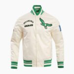 NFL Philadelphia Eagles Retro Classic Men's Rib Satin Jacket