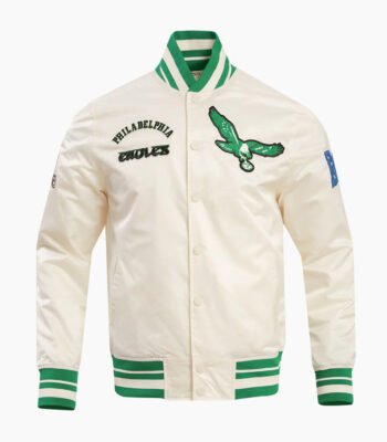NFL Philadelphia Eagles Retro Classic Men's Rib Satin Jacket