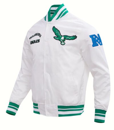 NFL Philadelphia Eagles Retro Classic Men's Rib Satin Jacket