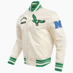 NFL Philadelphia Eagles Retro Classic Men's Rib Satin Jacket