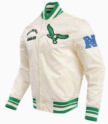 NFL Philadelphia Eagles Retro Classic Men's Rib Satin Jacket