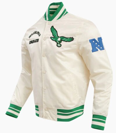 NFL Philadelphia Eagles Retro Classic Men's Rib Satin Jacket