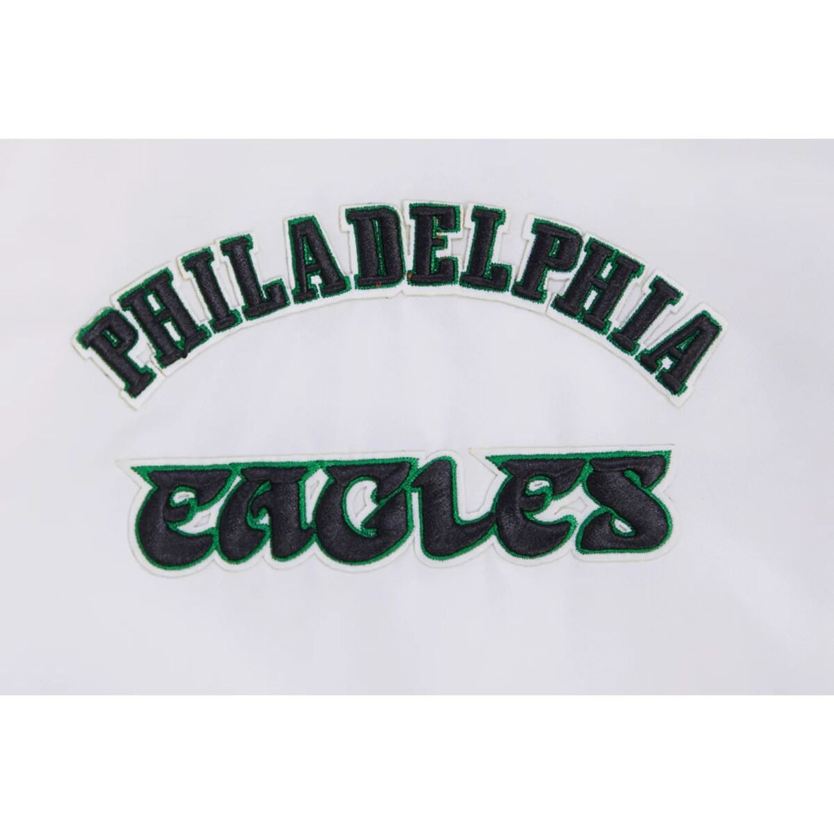 NFL Philadelphia Eagles Retro Classic Men's Rib Satin Jacket White