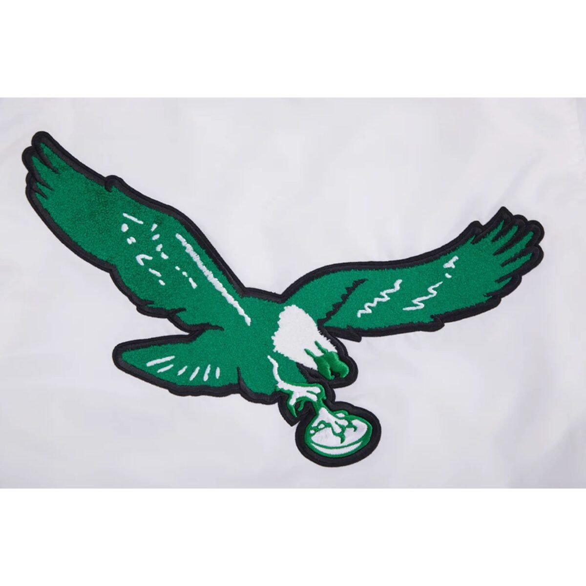 NFL Philadelphia Eagles Retro Classic Men's Rib Satin Jacket White