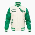 NFL Philadelphia Eagles Retro Classic Men's Rib Wool Varsity Jacket